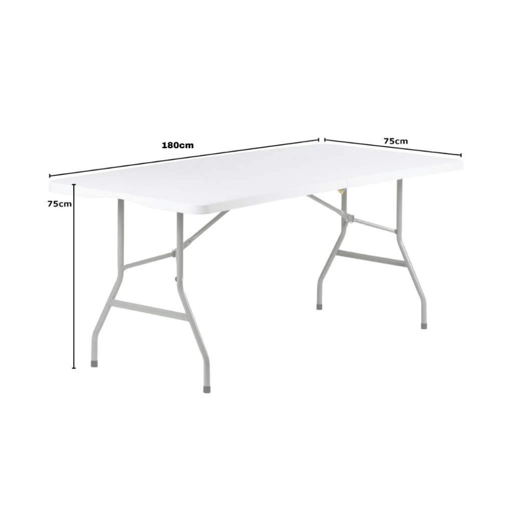 Rectangle folding table hire