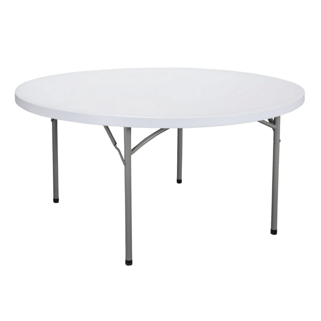 round folding table for hire